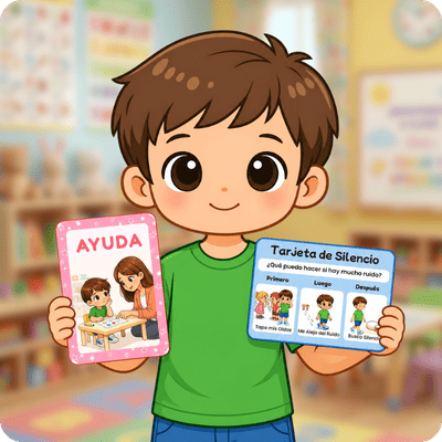 Tarjetas de Apoyo y Calma - Niño